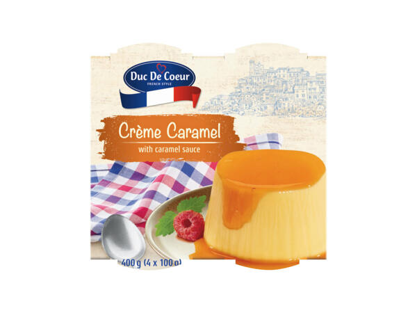 Duc de coeur Crème caramel