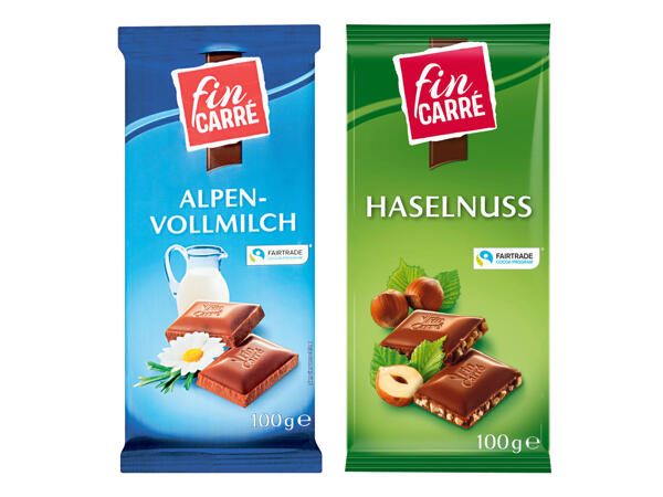 FIN CARRÉ Alpen-Vollmilch-Schokolade