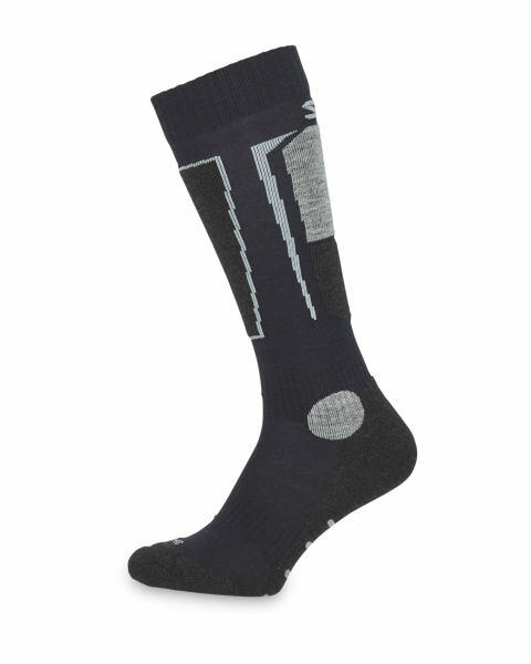 Adult's Navy Ski Socks With Silk