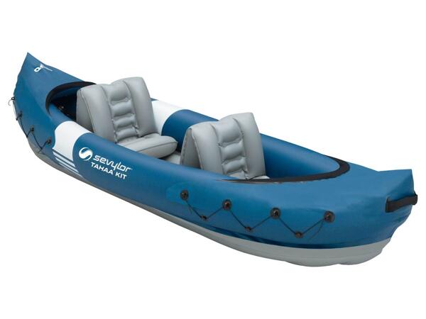 Kayak avec pagaie et pompe