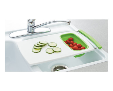 Crofton Over-the-Sink Cutting Board With Strainer