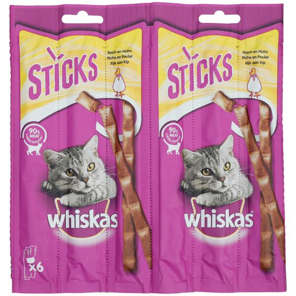 Bâtons snacks pour chats Whiskas