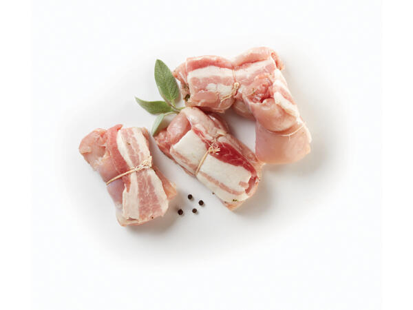 Chicken Rolls with Bacon and Sage