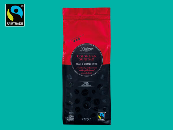 Deluxe Fairtrade Colombian Ground Coffee