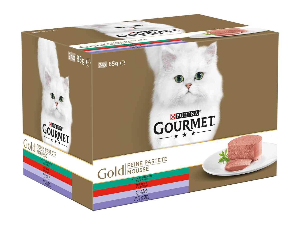 Aliments humides pour chats gourmet gold
