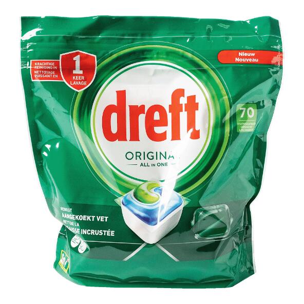 DREFT(R) 				Tablettes pour lave-vaisselle all-in-one, 70 pcs