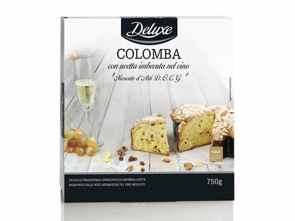 Colomba Cake with Raisins Flavoured with "Moscato d'Asti DOCG" Wine