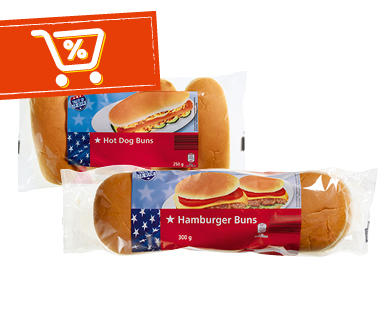 TASTE OF AMERICA Pane per hamburger/hot dog