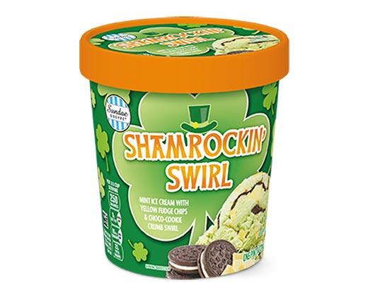 Sundae Shoppe 
 Shamrockin' Swirl or Luck o' the Cookie Dough Ice Cream