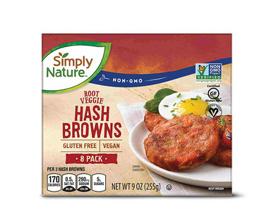 Simply Nature Root Veggie or Four Potato Hash Browns
