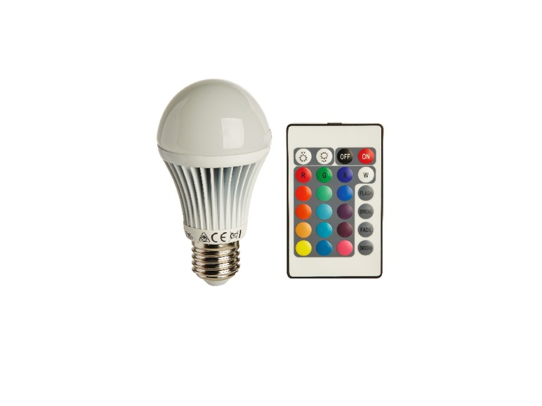 Bec LED lumină colorată, 2 modele