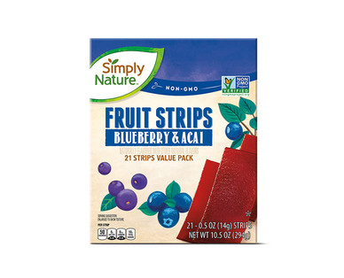 Simply Nature Pomegranate or Blueberry Acai Fruit Strips