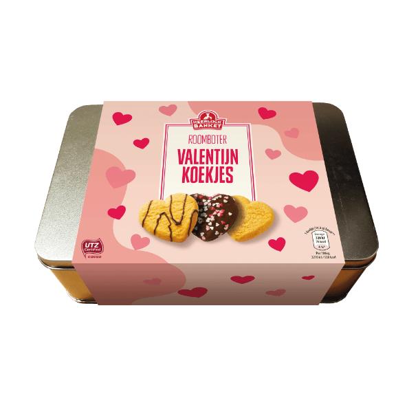 Valentijnsblik
met koekjes