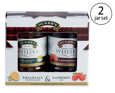 Duerr's Christmas Whisky Jam/Marmalade Gift Set