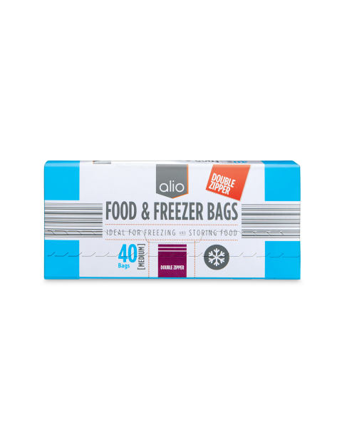 Double Zipper Food & Freezer Bags