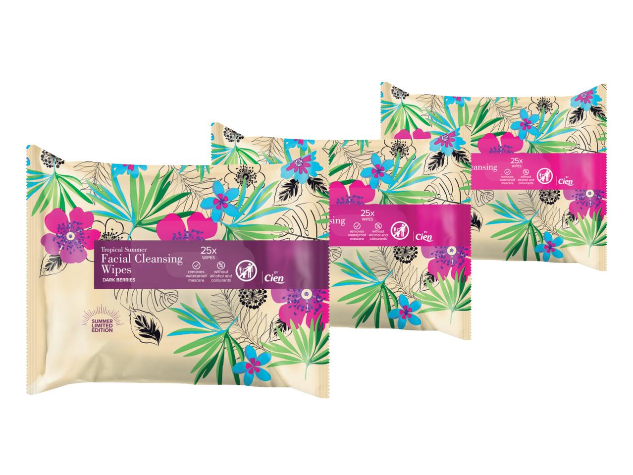 CIEN TROPICAL SUMMER Facial Cleansing Wipes