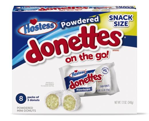 Hostess 
 Donettes Snack Pack Powdered or Chocolate