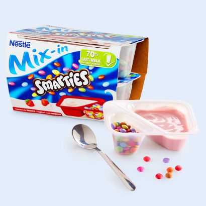 Yoghurt met Smarties, 2-pack