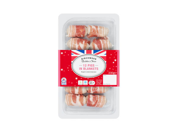 Birchwood 12 Pigs In Blankets Wrapped in Smoked Streaky Bacon