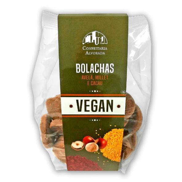 Bolacha Vegan Avelã Millet Cacau
