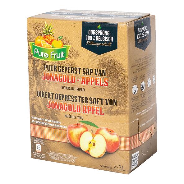 PURE FRUIT(R) 				Sinaasappel- of appelsap, bag-in-box