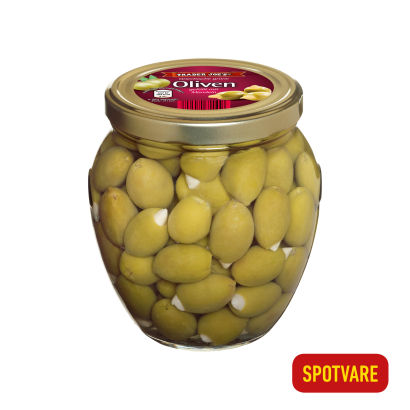 Grønne oliven med fyld