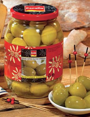 Olives vertes entières Gordal