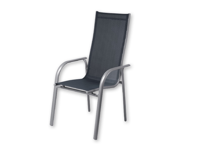 FLORABEST Aluminium Garden Chair 60 x 110 x 68cm