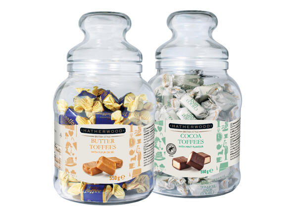 Toffees in a Glass Jar
