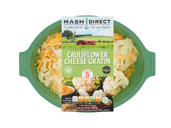 Mash Direct Cauliflower Cheese Gratin or Broccoli with a Cheese Sauce