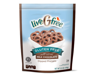 liveGfree Gluten Free Chocolate or Yogurt Covered Pretzels