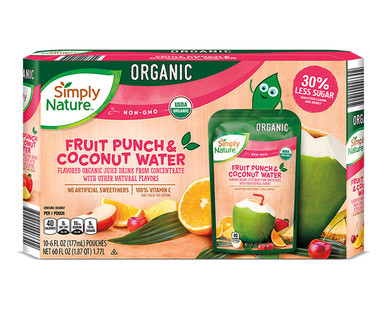 Simply Nature Organic Coconut Water Pouches