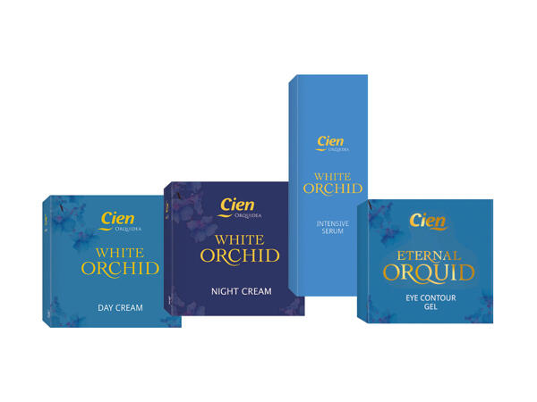 Erä Cienin Eternal Orquid -ihonhoitotuotteita