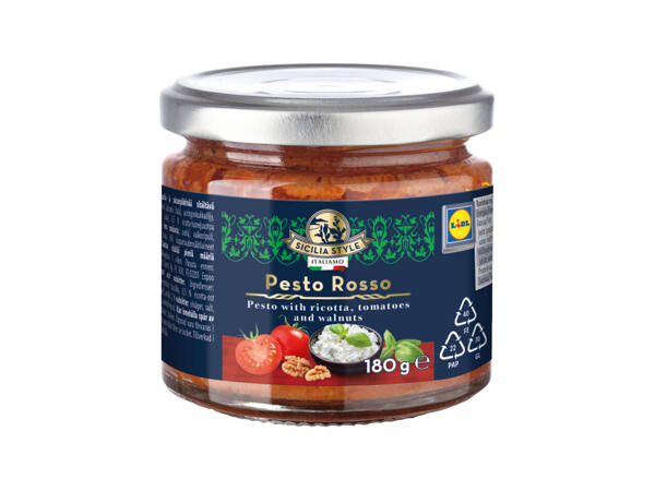 Italiamo Pesto Rosso ricotta-tomaattisaksanpähkinäpesto