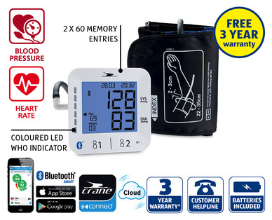 Bluetooth(R) Blood Pressure Monitorˆ