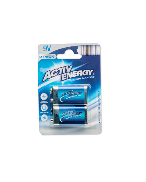 9V Activ Energy Batteries 2-Pack