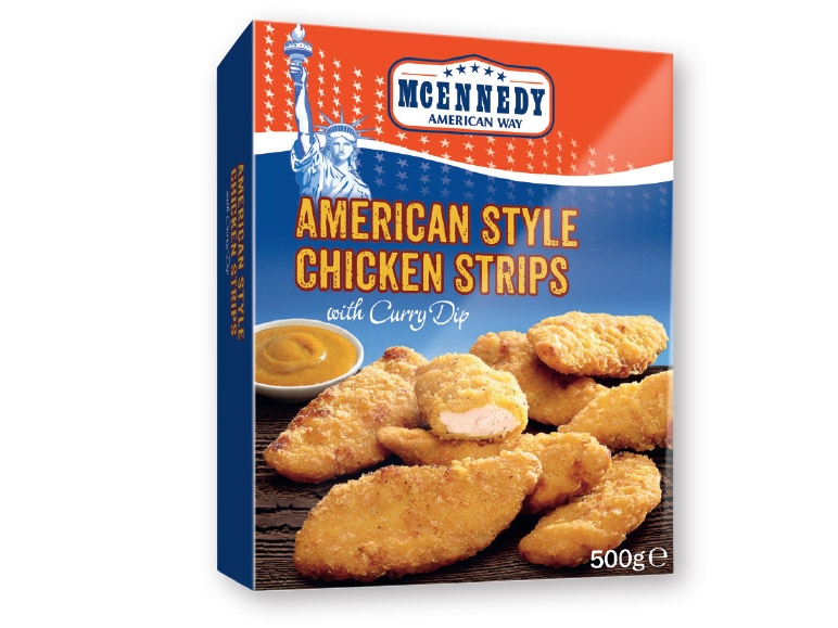 MCENNEDY(R) American Style Chicken Strips with Curry Dip