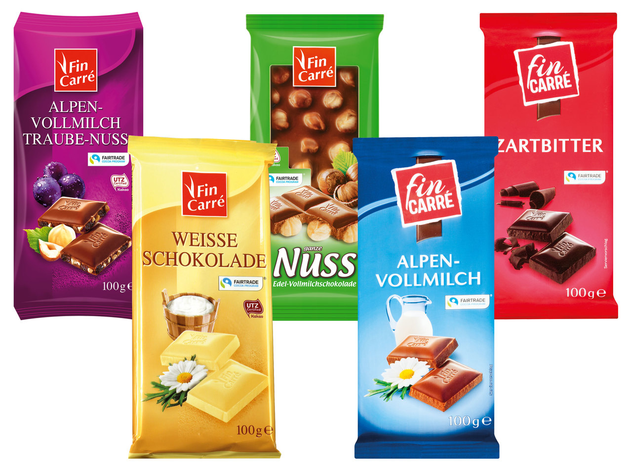 FIN CARRÉ Alpenvollmilch-Schokolade