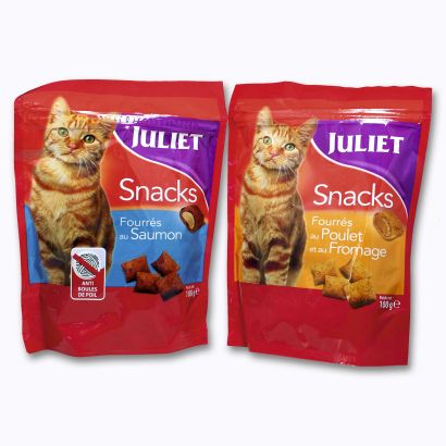 Snacks fourrés pour chat adulte