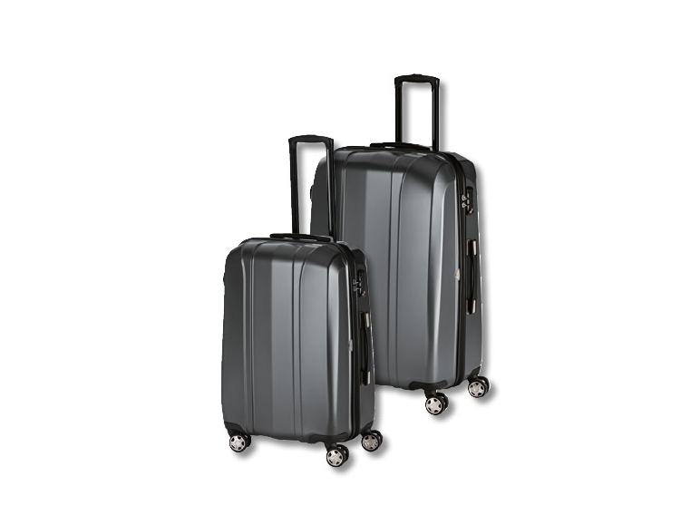 Set de valises en polycarbonate, 2 pièces
