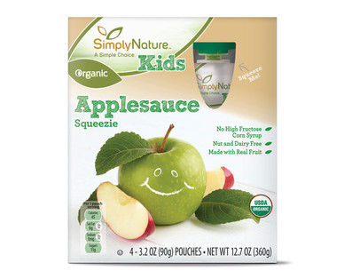 SimplyNature Organic Applesauce Squeezies