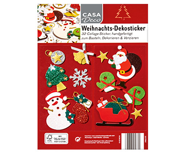 CASA Deco Weihnachts-Dekosticker