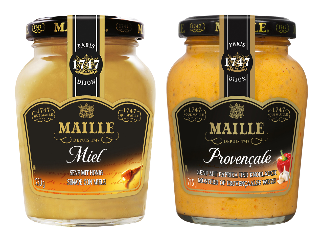 Moutarde Maille au miel/ provençale
