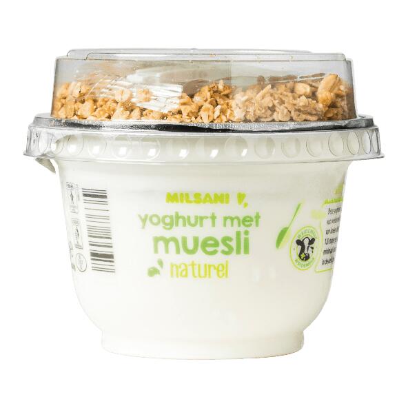 Milsani yoghurt met muesli