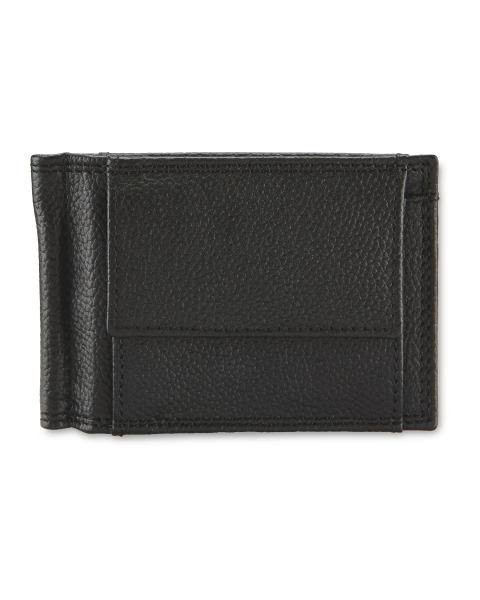 Avenue Black Leather Wallet Slotted