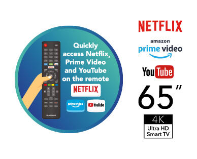 65" 4K Ultra HD Smart TV with Netflix