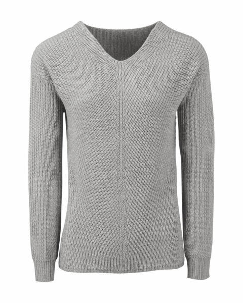 Avenue Ladies' Grey Knitted Jumper
