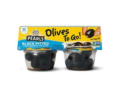 Pearls Ripe Pitted Olives to Go
