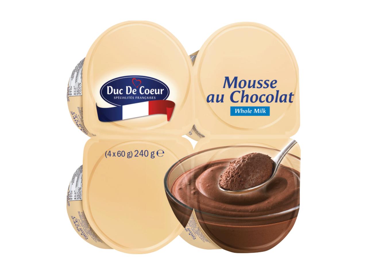 DUC DE COEUR Chocolate Mousse