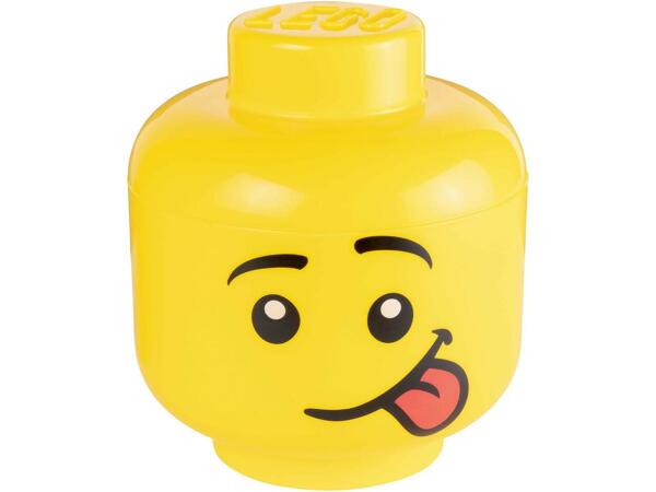Boîte de rangement en forme de tête Lego